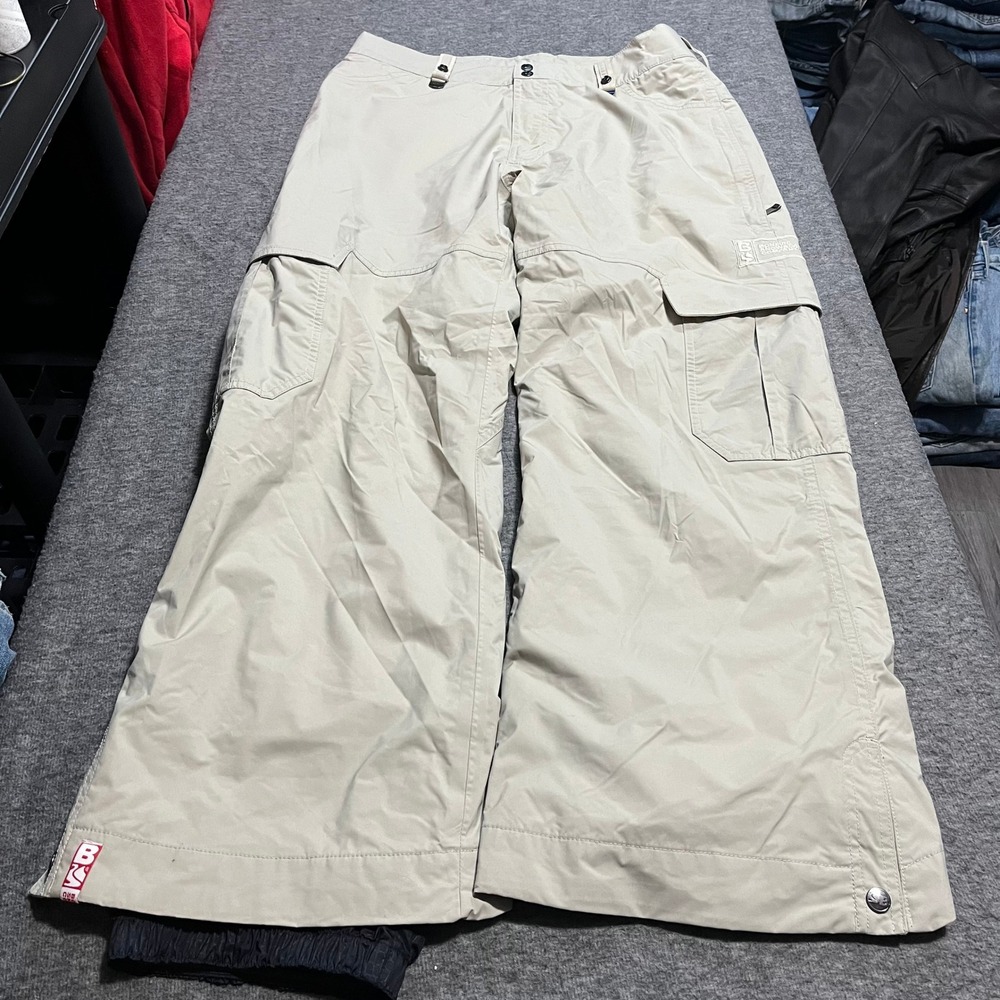 Bonfire Snowboarding Company Particle Cargo Pants Tan Mens Medium Classic Fit